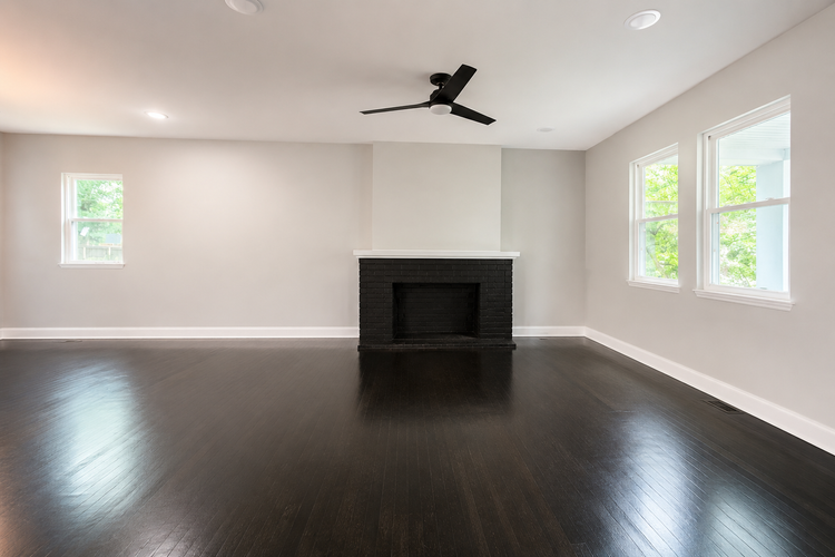 Living room before staging
