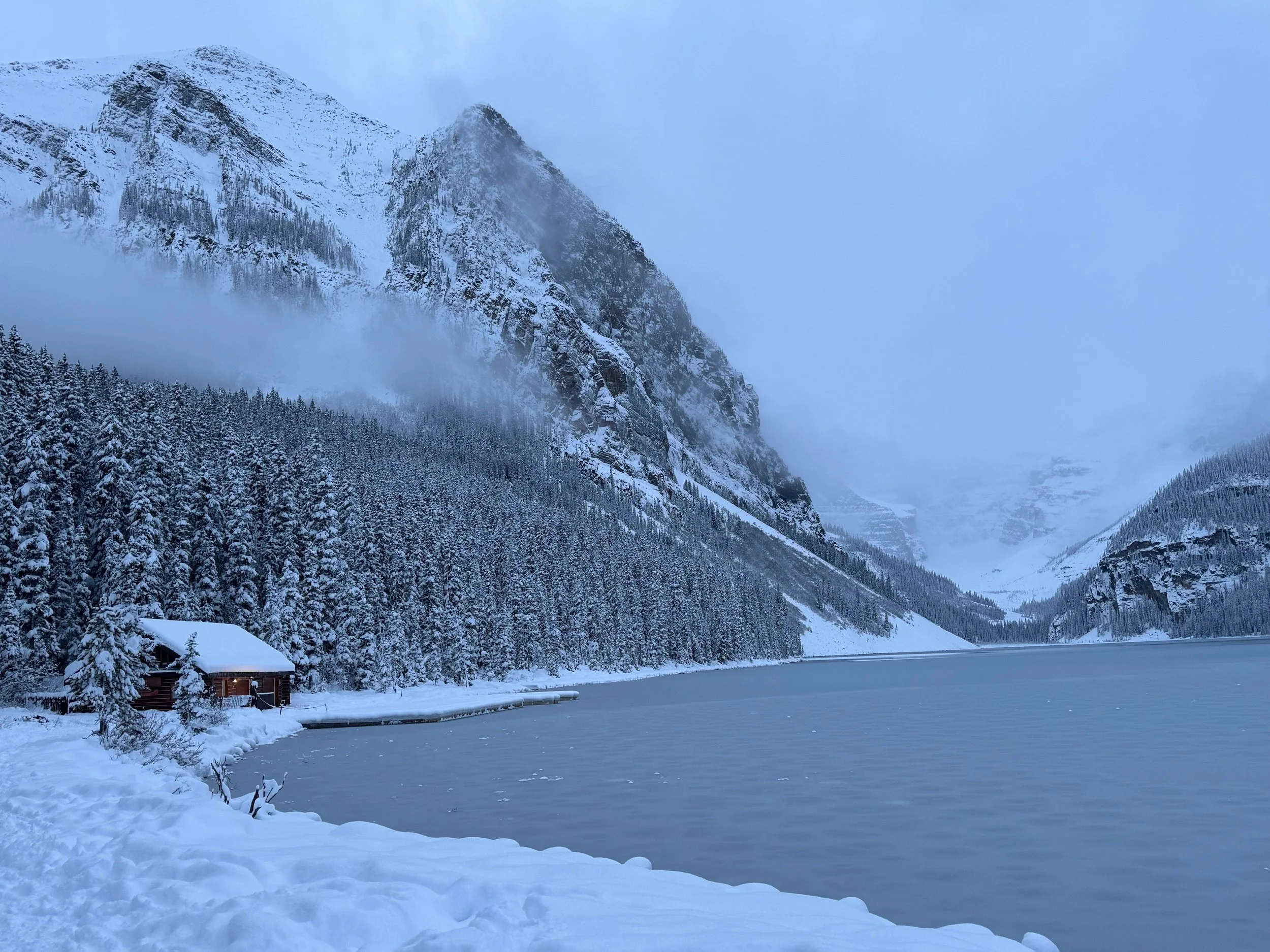 Lake Louise winter landscape