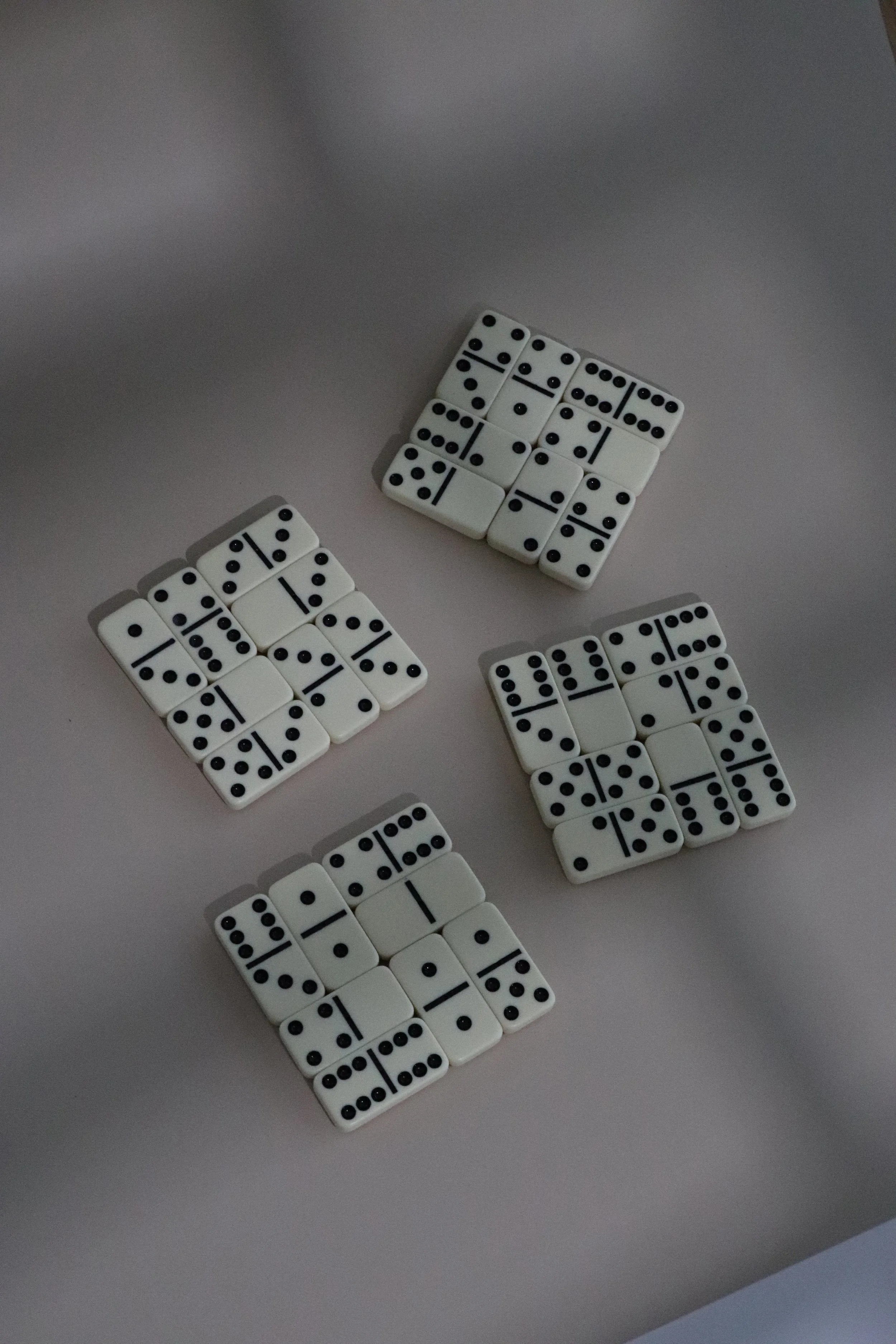 Domino Coasters - White