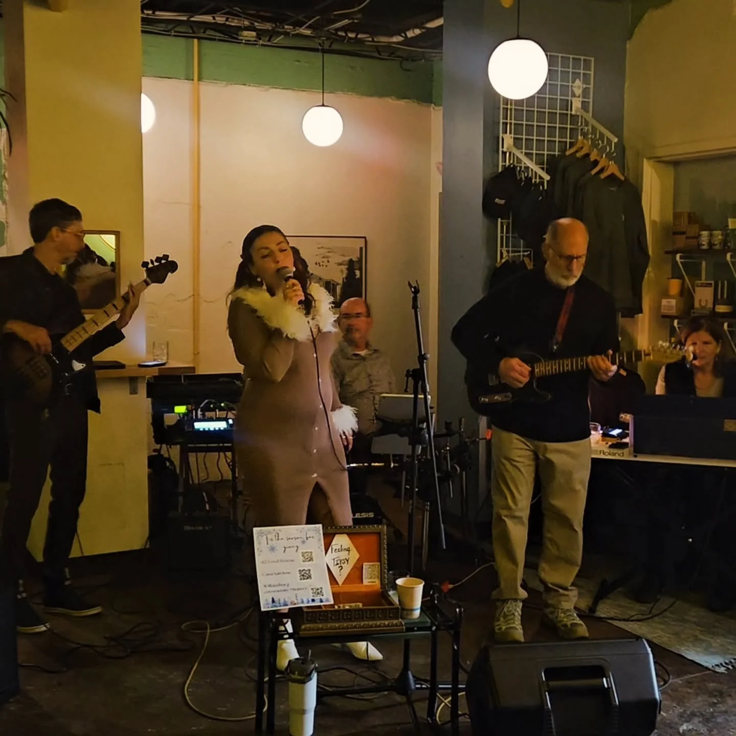 Thank @goodlandercocktails  for a really fun gig!
Thank you too all our supporters what a great set off to the holidays!! 

Happy new year! 
Let's bring in a new year filled with love, caring, and of course good music! 

💜💜💜💜

#pghmusic #pghband 