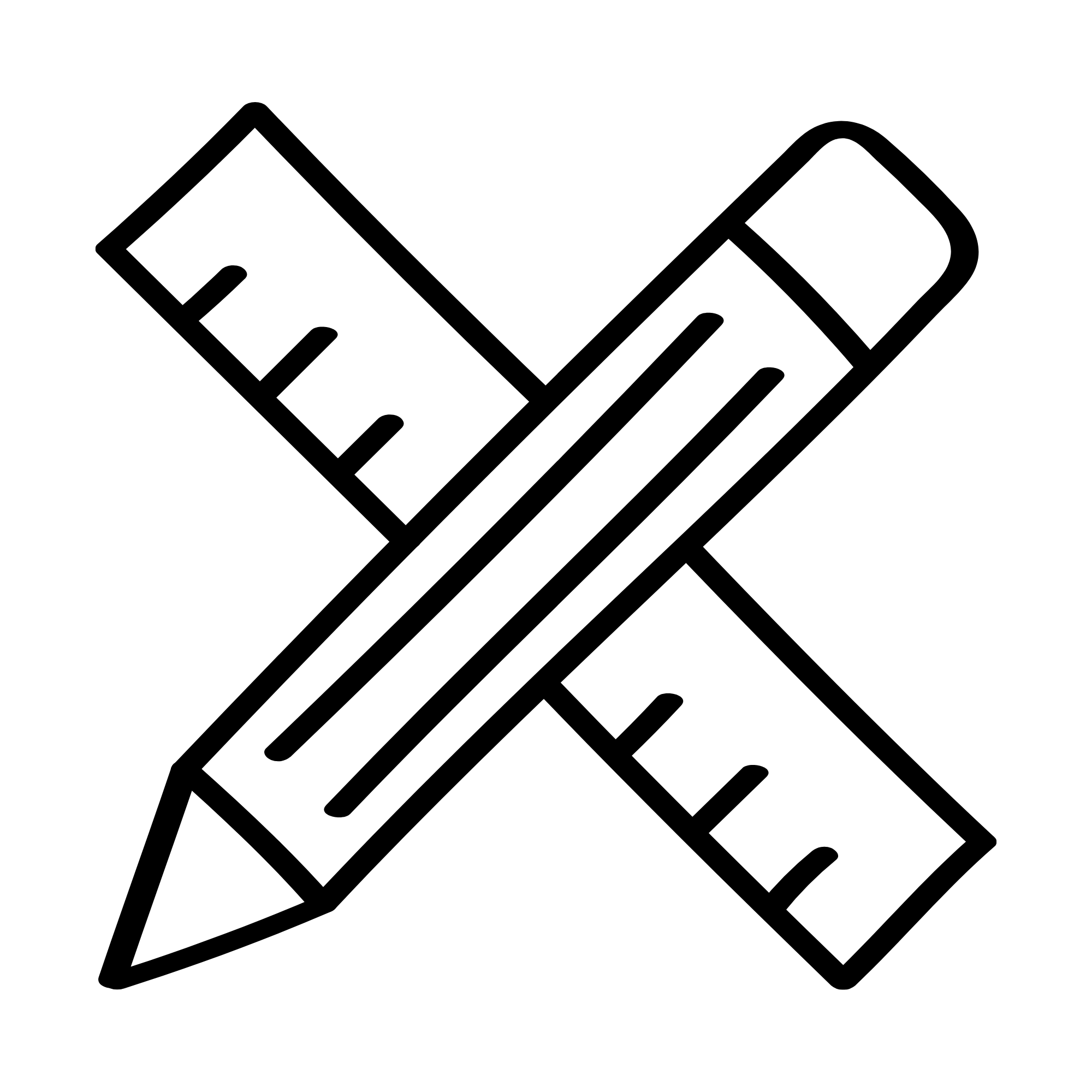 Pencil and Ruler Icon