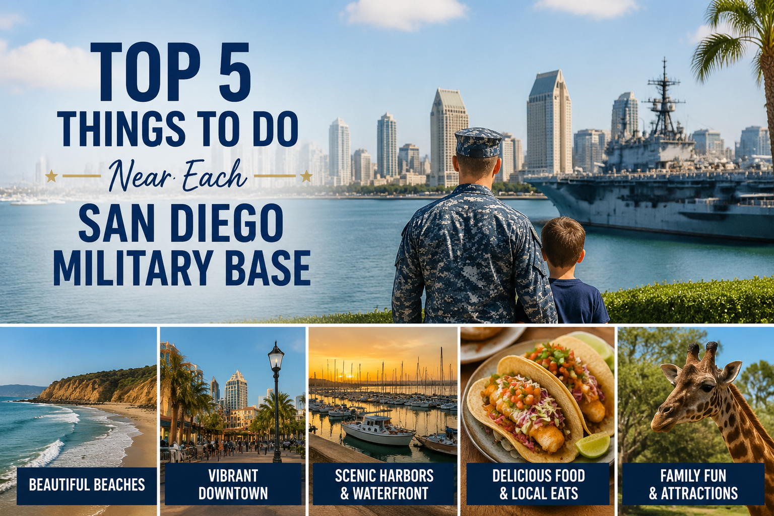 Top 5 Things Near Each San Diego Military Base