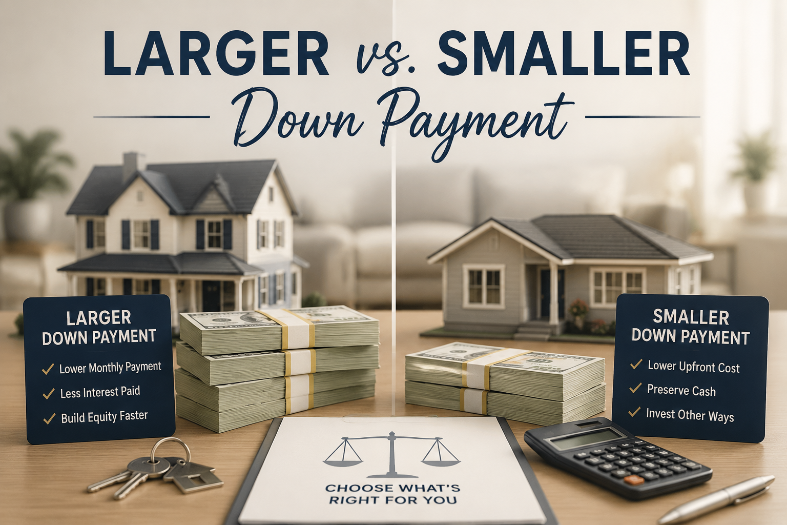 Larger vs. Smaller Down Payment
