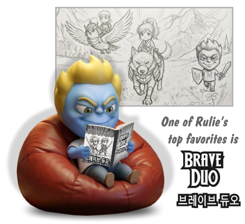 One of Rulie's top favorite manga & anime is 'Brave Duo'.