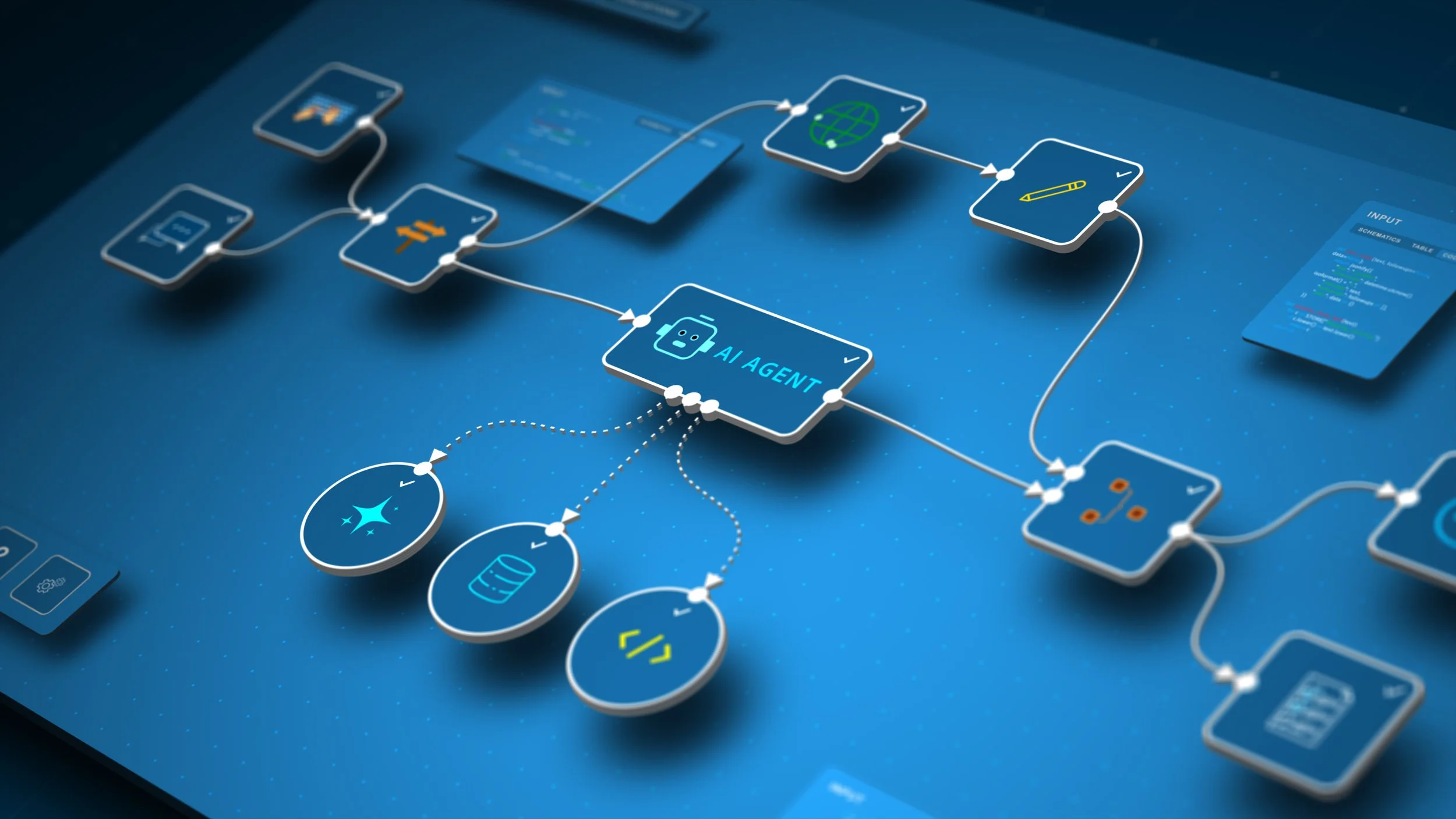 AI agent workflow automation connecting business systems