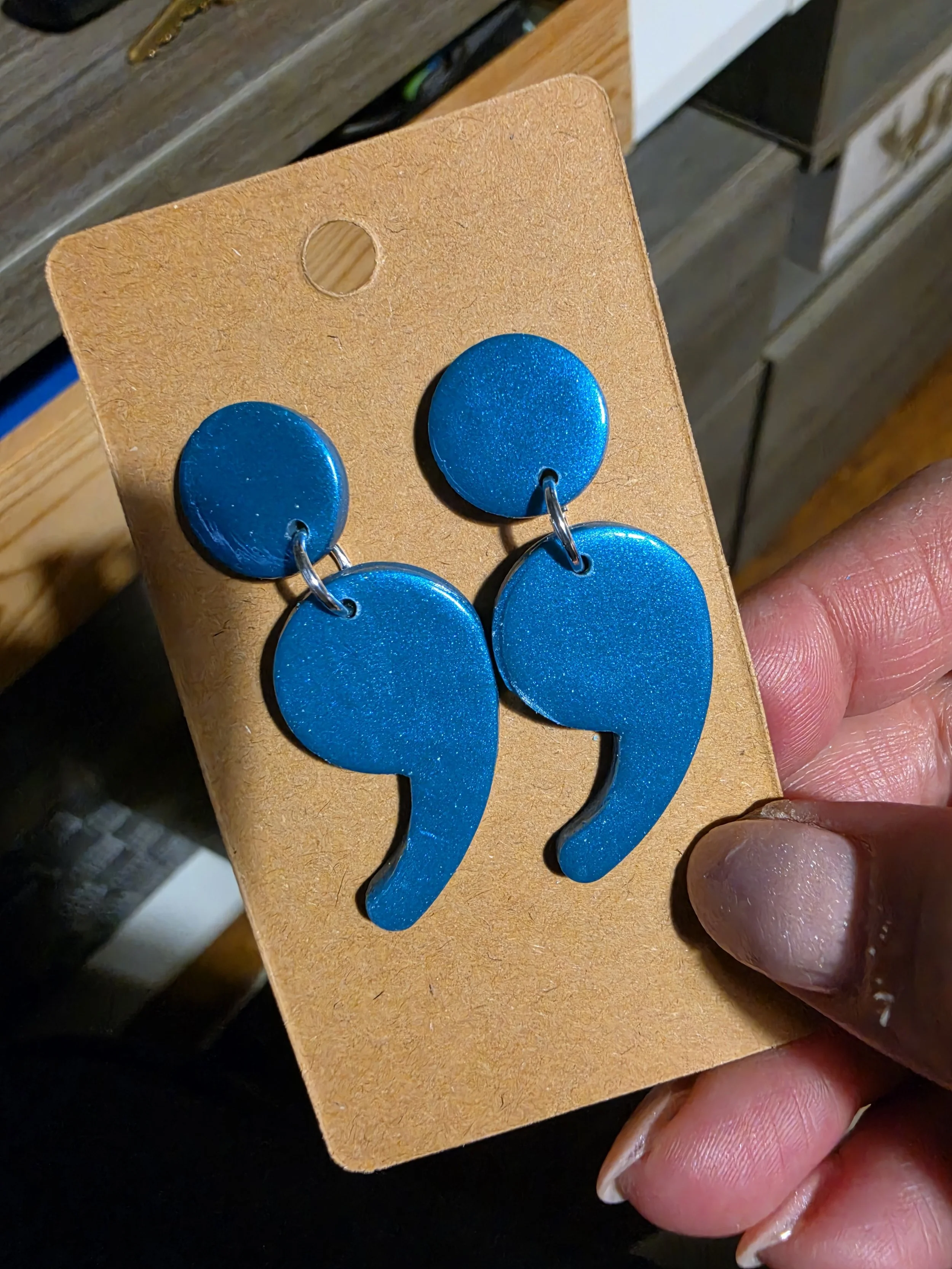 Semicolon Earrings
