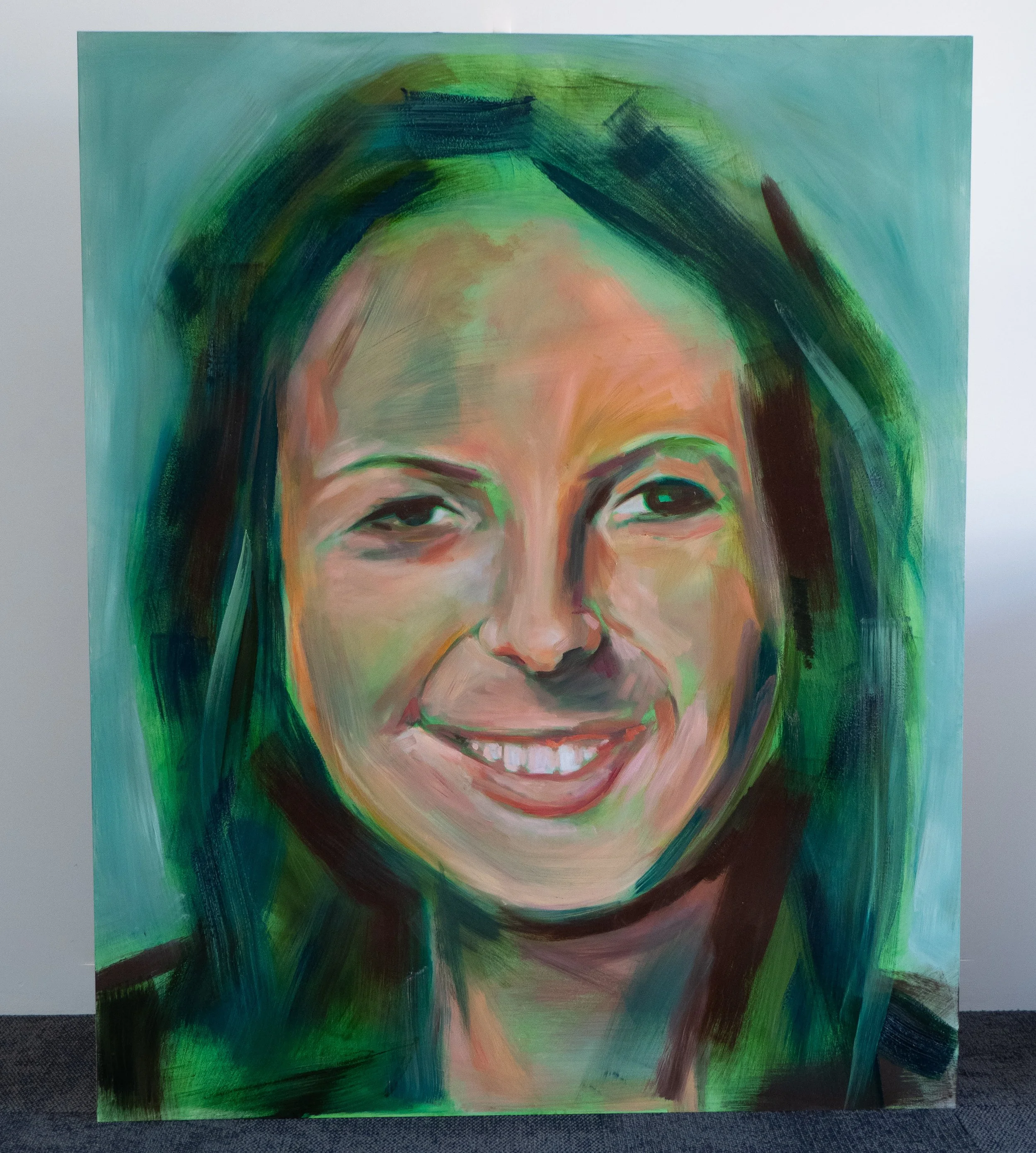 Jill series 2, oil on wood 2024