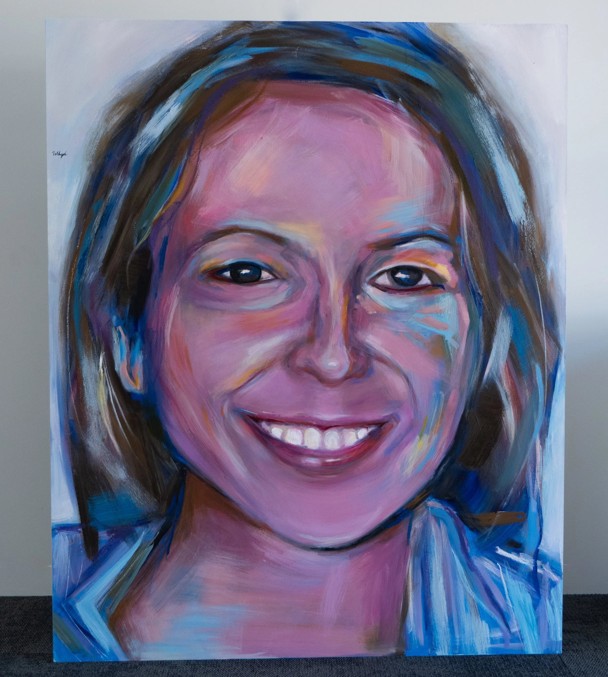 Jill series 4, oil on wood 2024