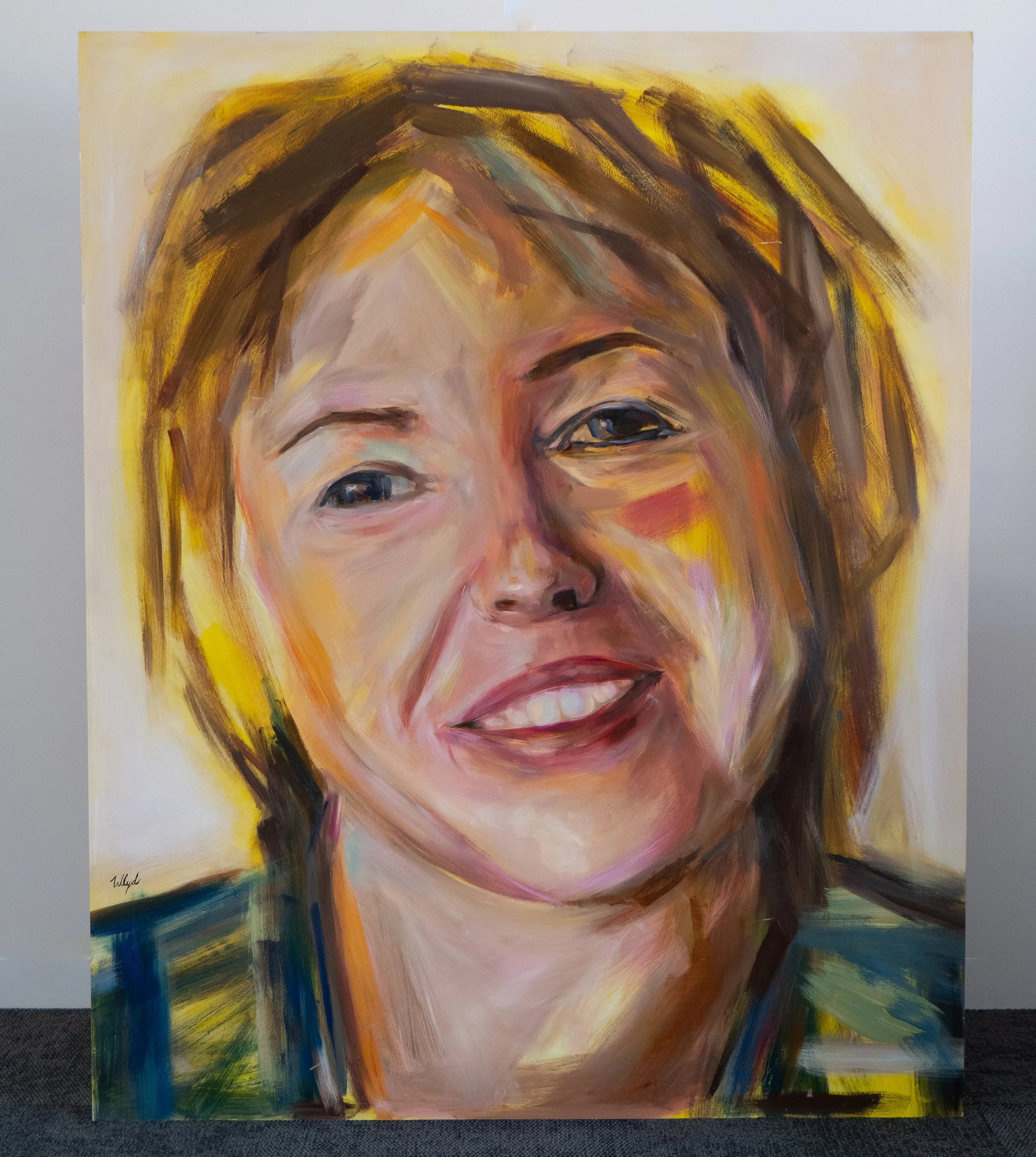 Jill Series 1, oil on wood 2024
