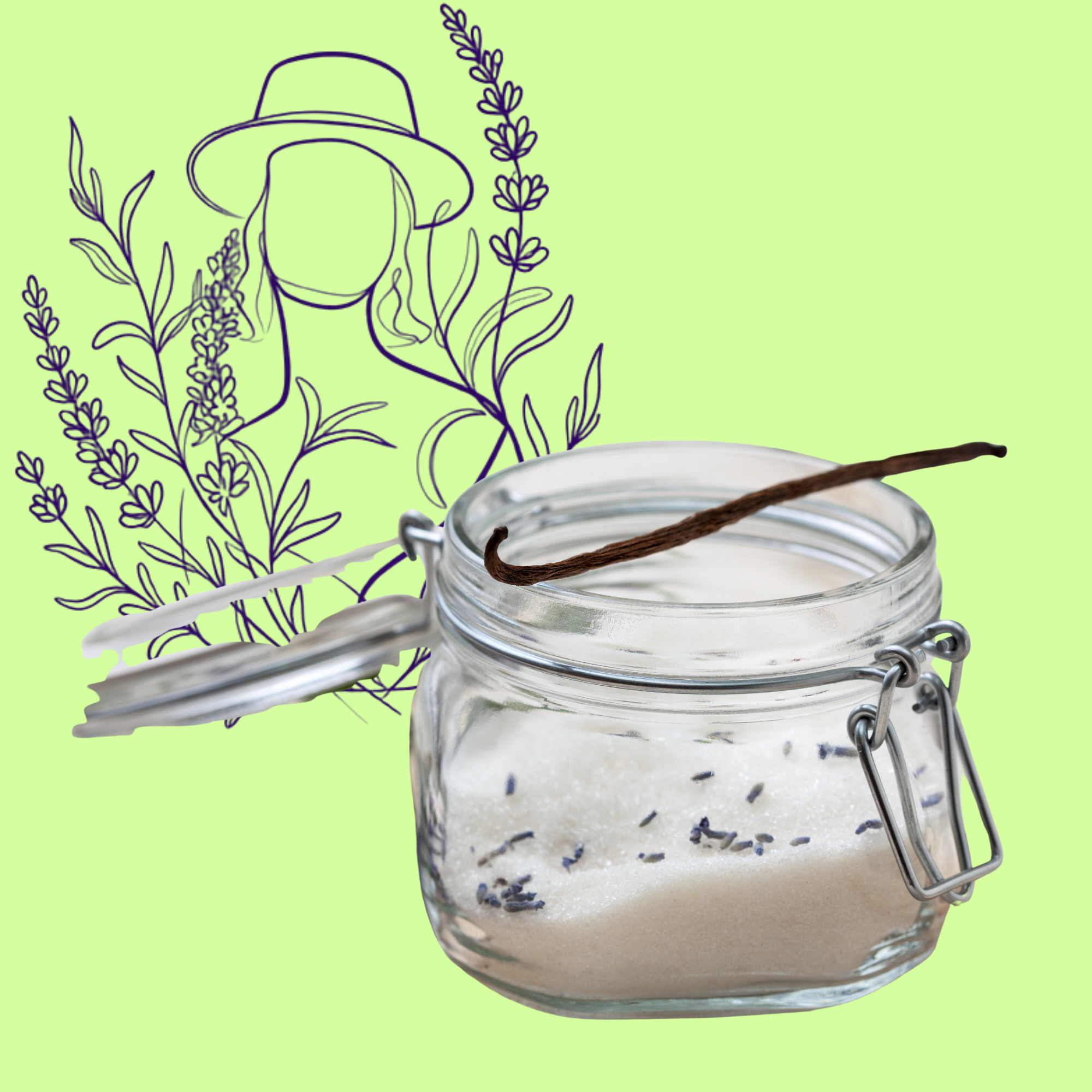 Vanilla lavender sugar {one pound}
