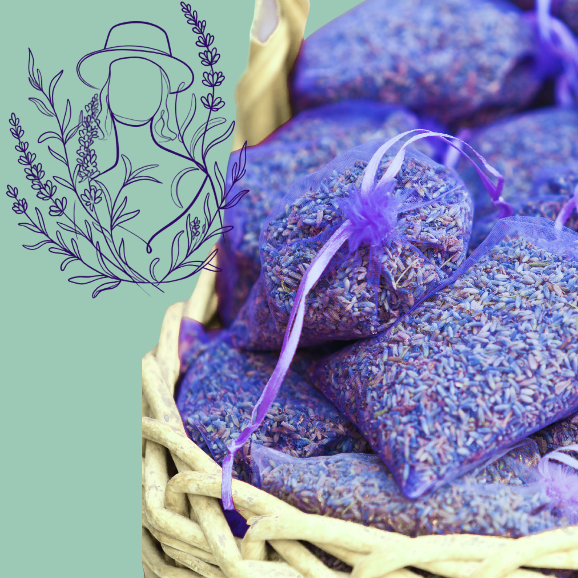 lavender sachet bags