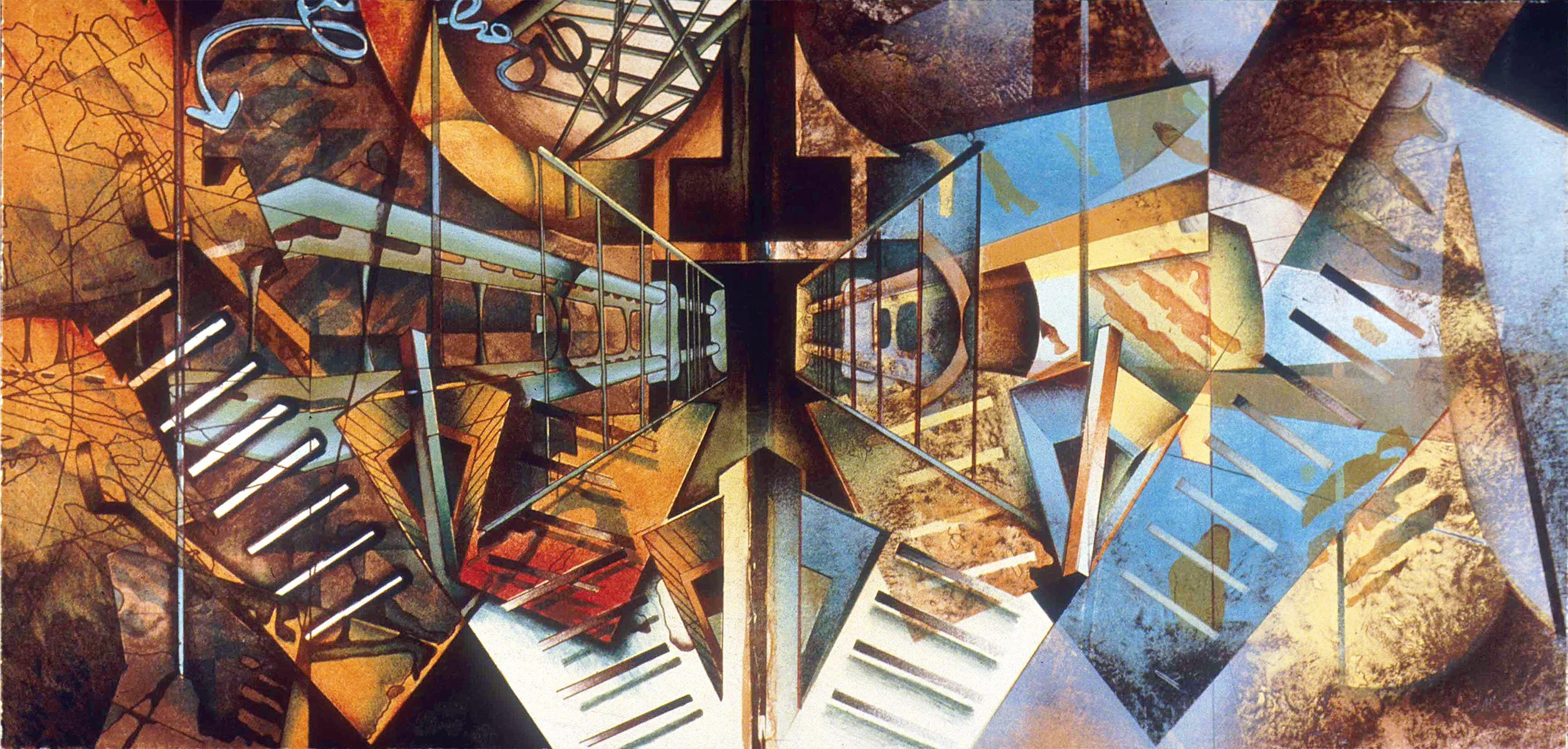  _____ Click to see entire horizontal image _____  
 
Jeremy McDonnell  
 Dimetry , 1995 
Lithograph 
15 x 30 inches