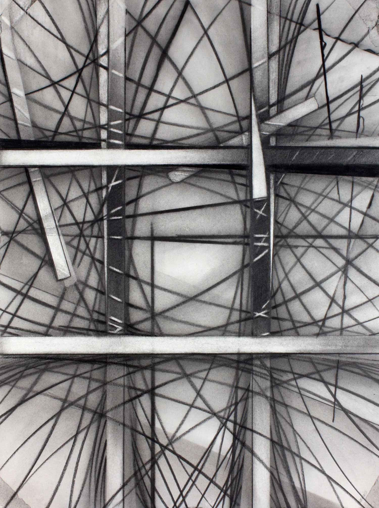  _____ Click to see entire image _____   Jeremy McDonnell 
 St. Brigid , 2003 
Charcoal and Graphite on Paper 
30 x 22 1/2 inches