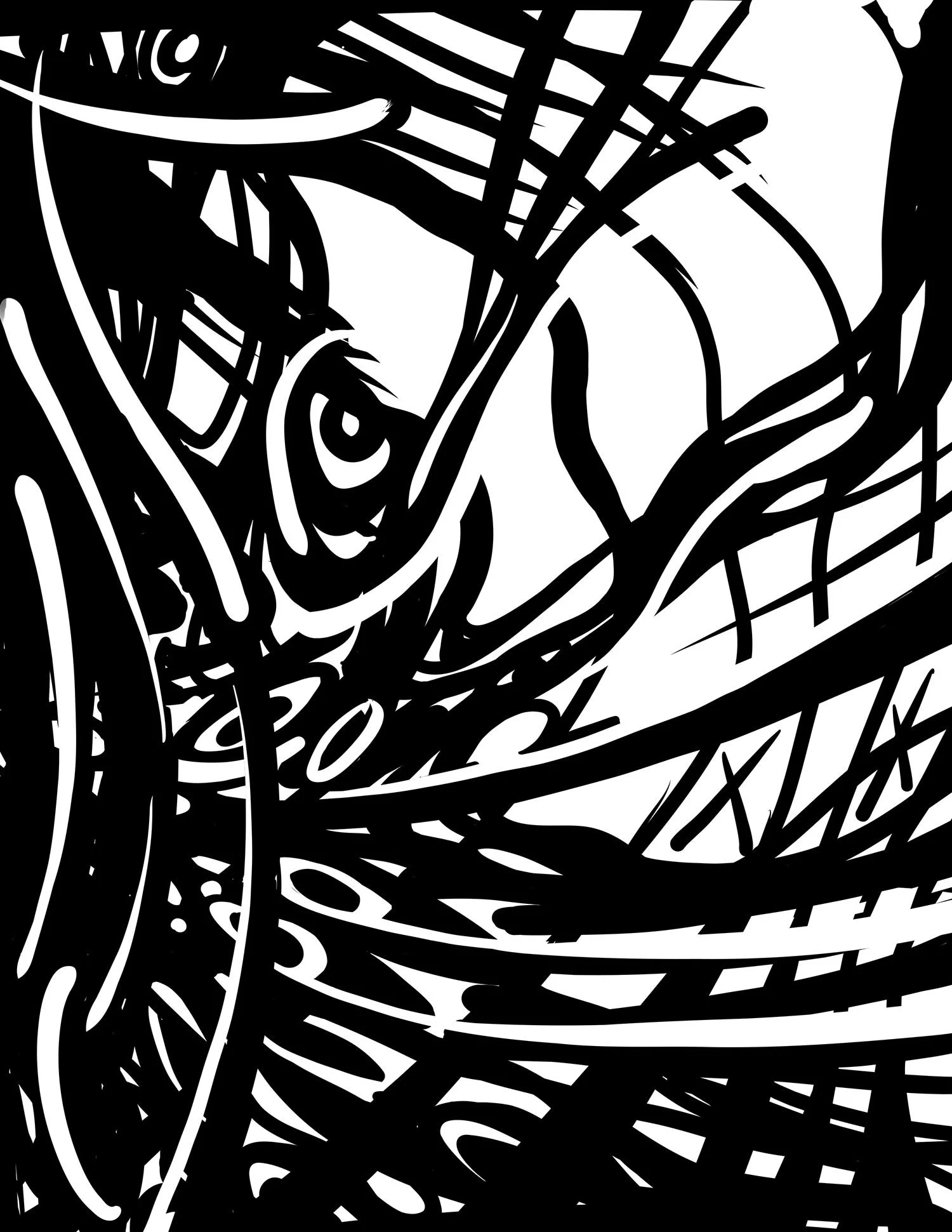  _____ Click to see entire image _____   Jeremy McDonnell 
 Notan - Vinyl , 2023 
Digital Drawing Vector 
Dimensions Variable