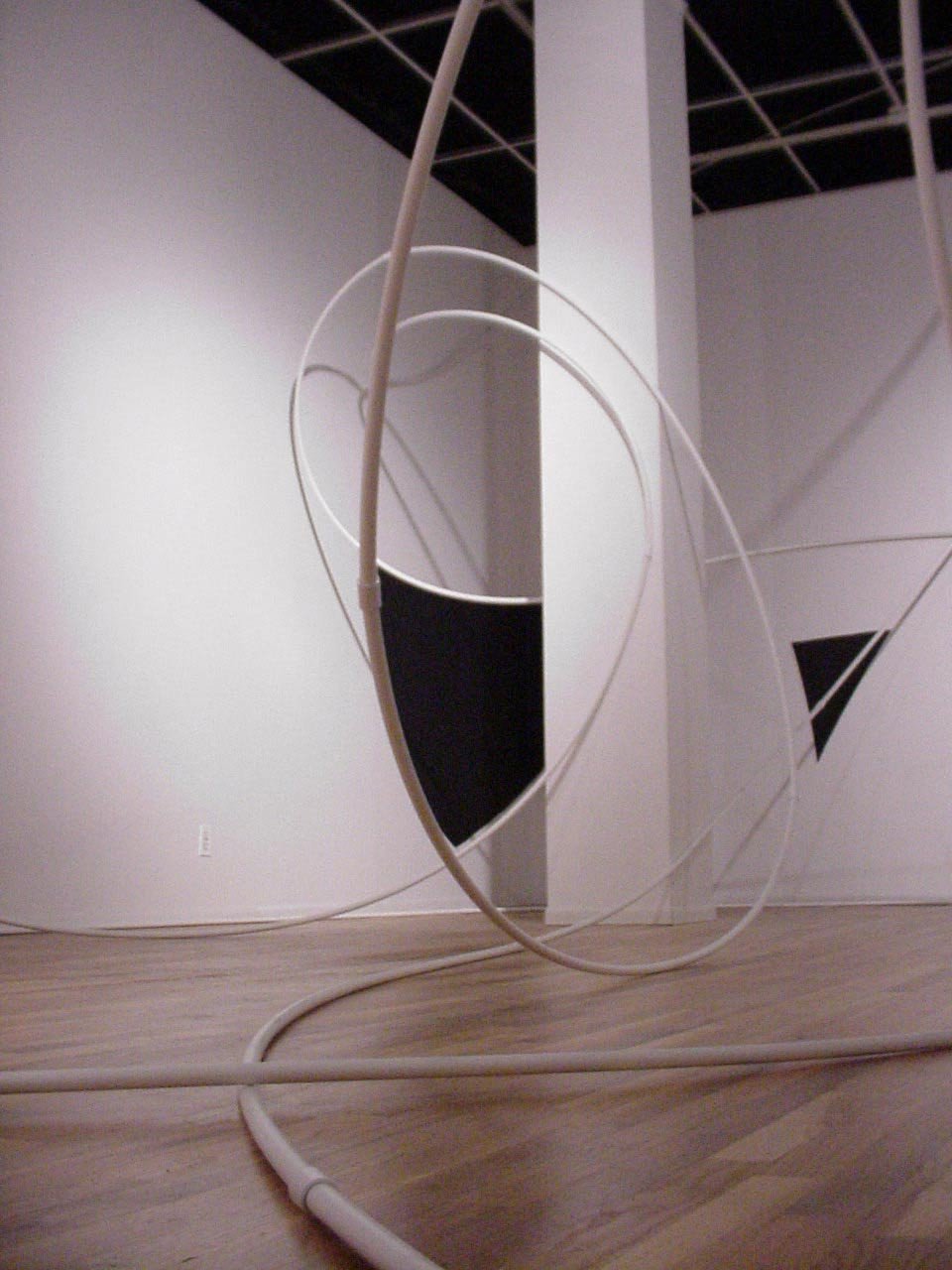  _____ Click to see entire  image _____  
Jeremy McDonnell
 Constellation_Detail-NE_Corner-3B 
One continuous line (700 feet) and related Paper Elements articulating to existing gallery space 
From the installation series: Constellation 
Hopkins Gall