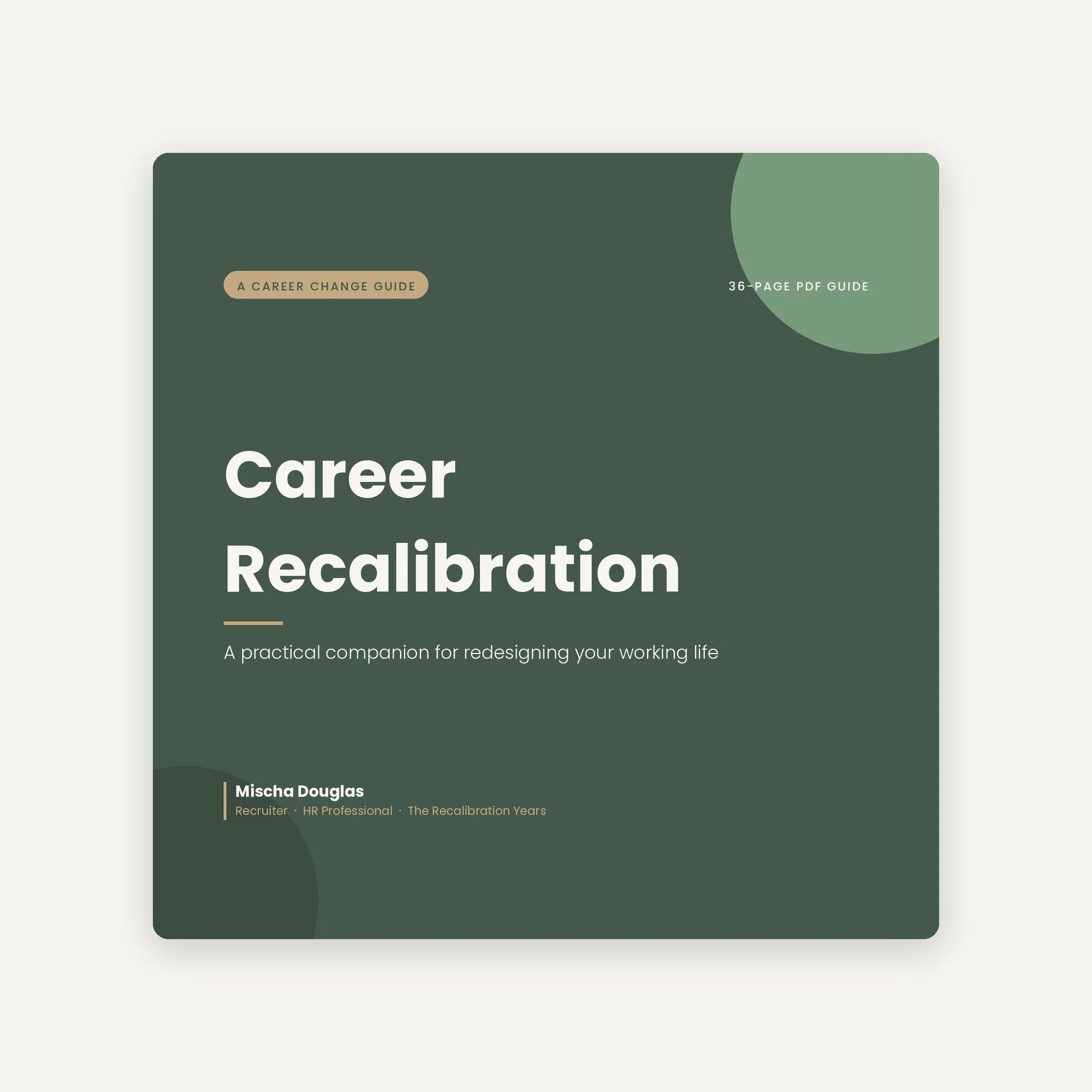 Career Recalibration Guide