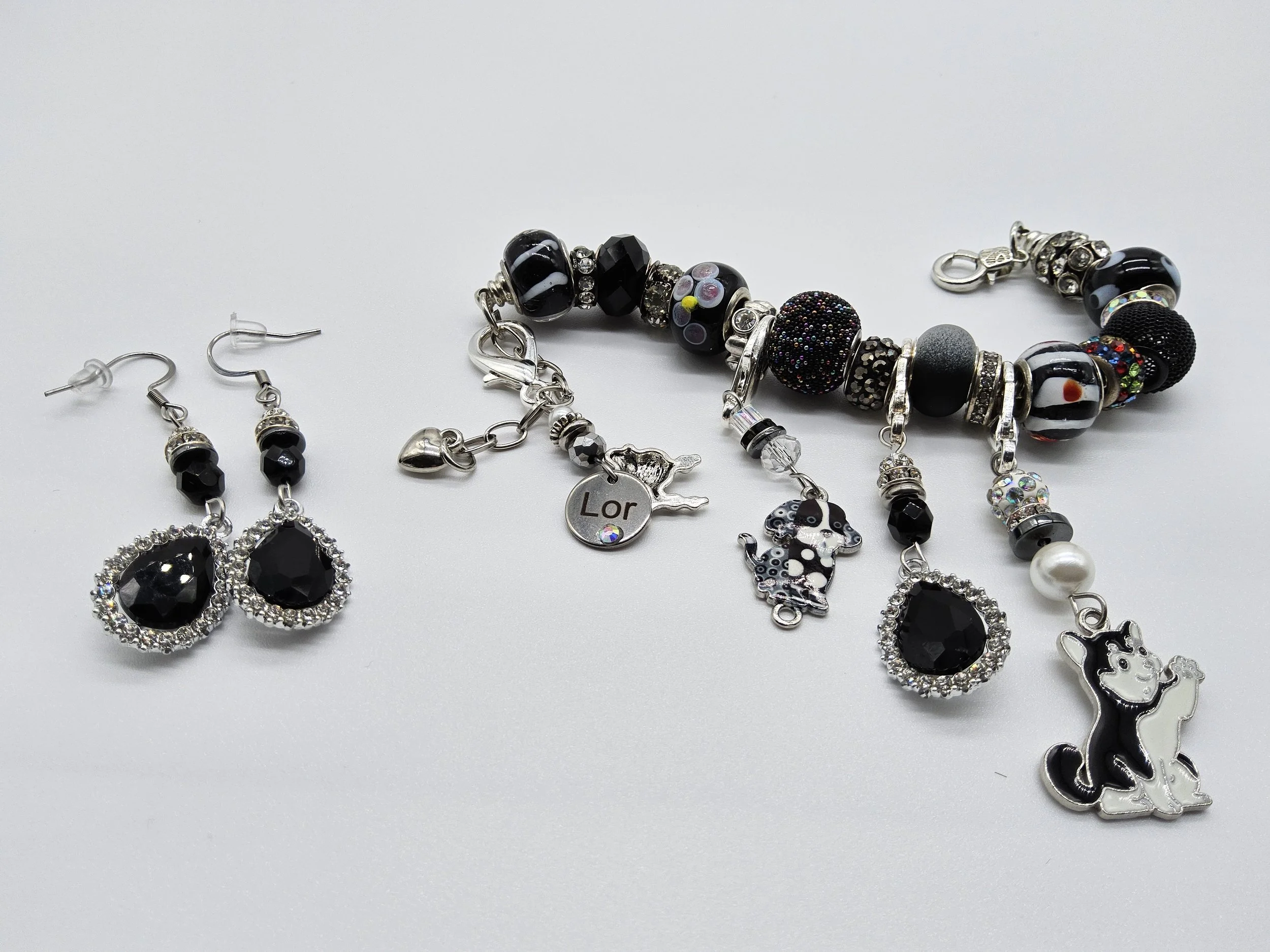 European Dog Bracelet w/ Earrings - DB4