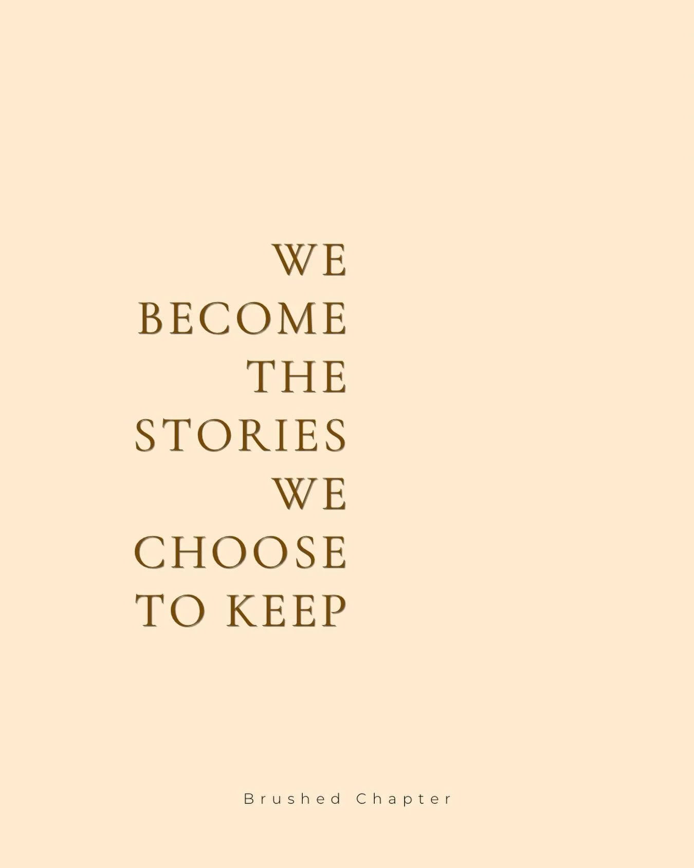Some moments pass. Others become part of who we are.

#brushedchapter #visualstorytelling 
#keepsakes