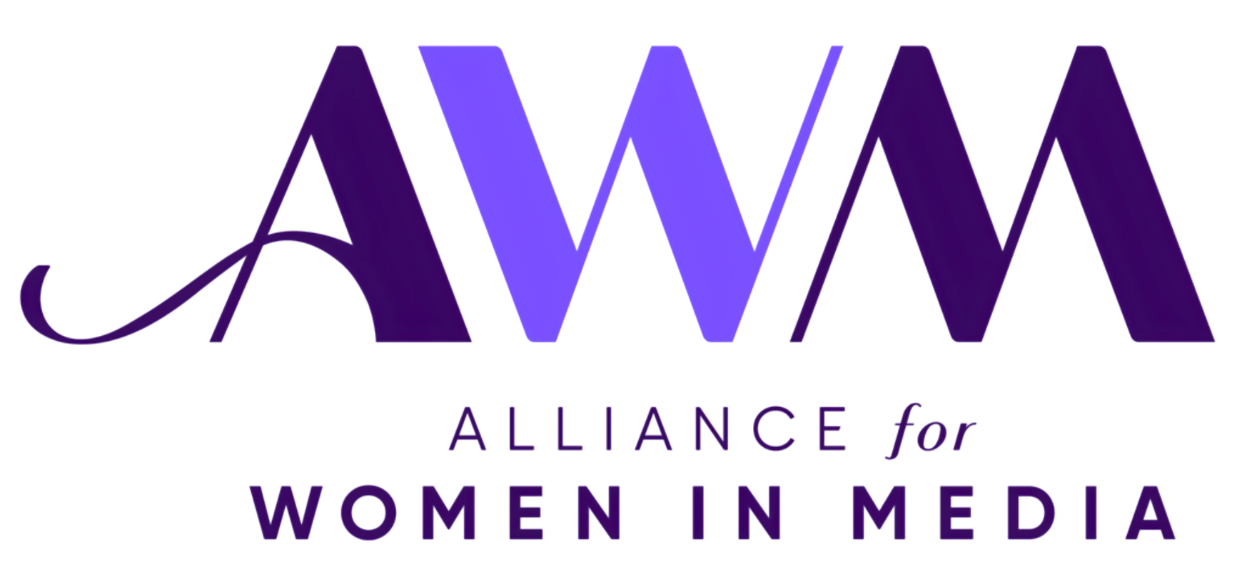 Logo of AWOL, a media company for women, in purple with stylized text and design elements.