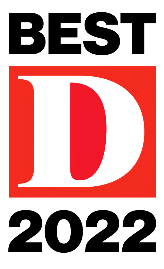 Red Netflix logo with a stylized letter D on a black background.
