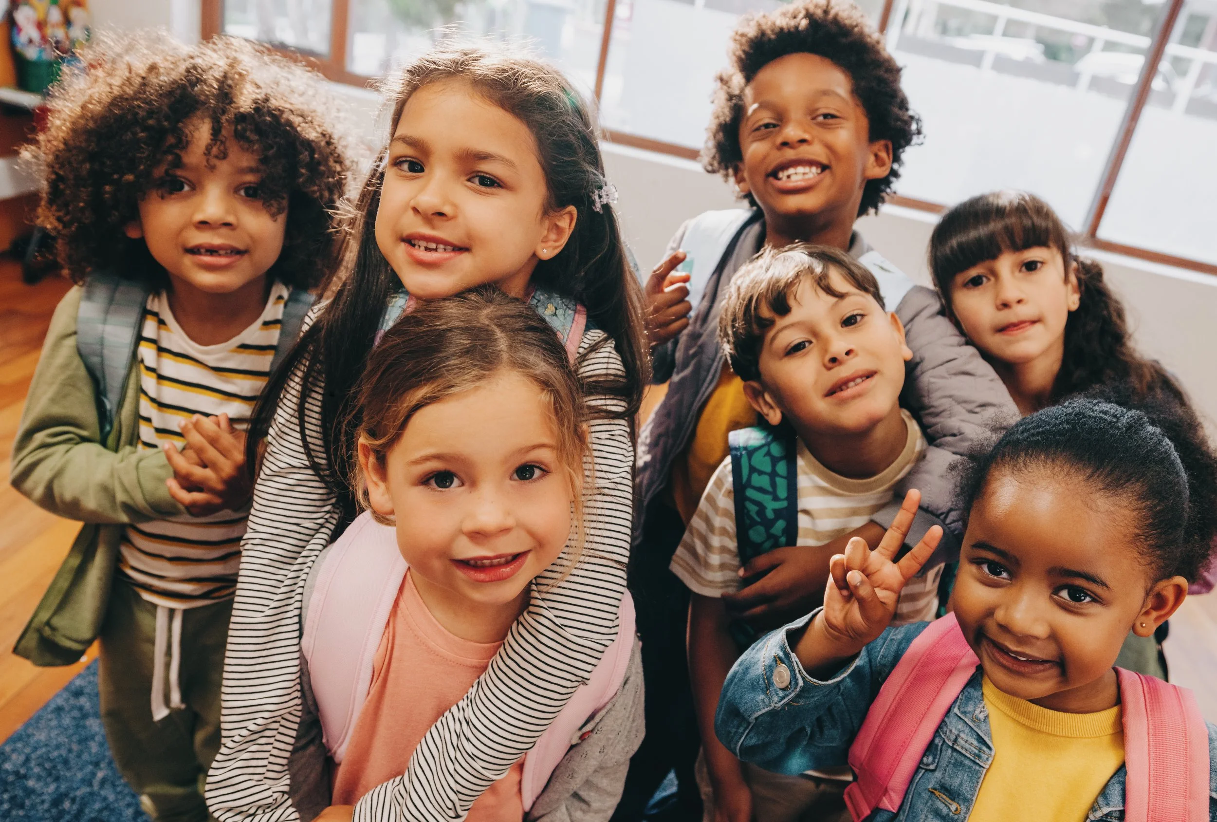 Children in a classroom