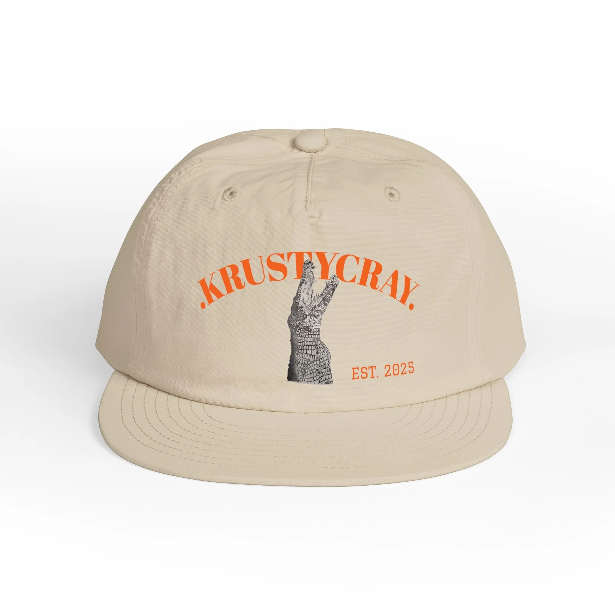 Krustycray Surf Crocodile Sun Hat Surf Cap | Hand-Drawn Beach Design