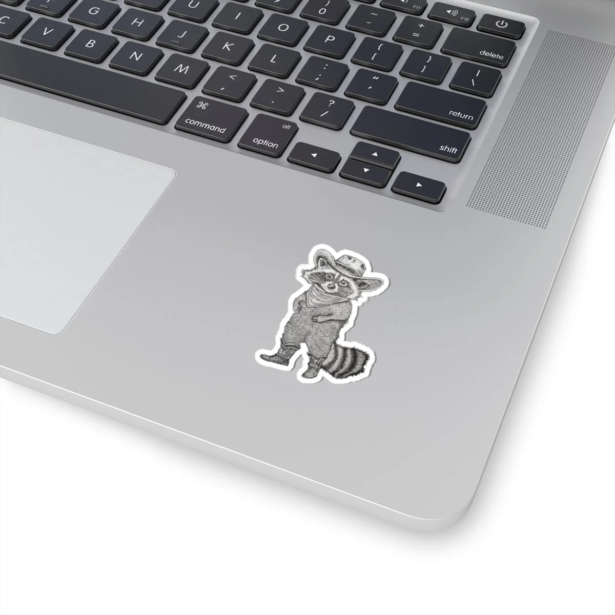 Cowboy Raccoon Sticker