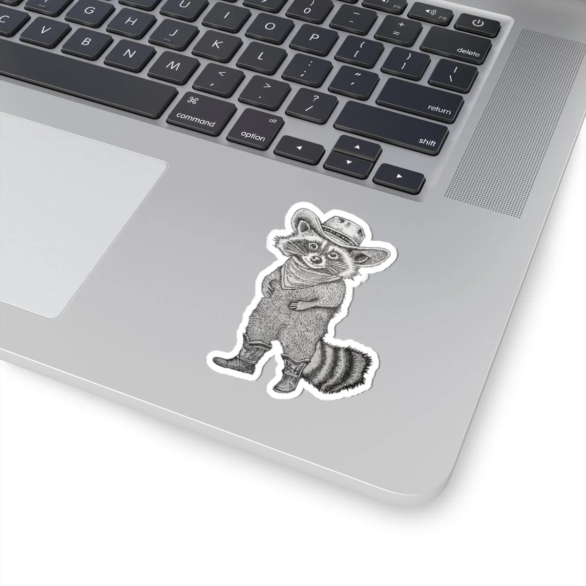 Cowboy Raccoon Sticker