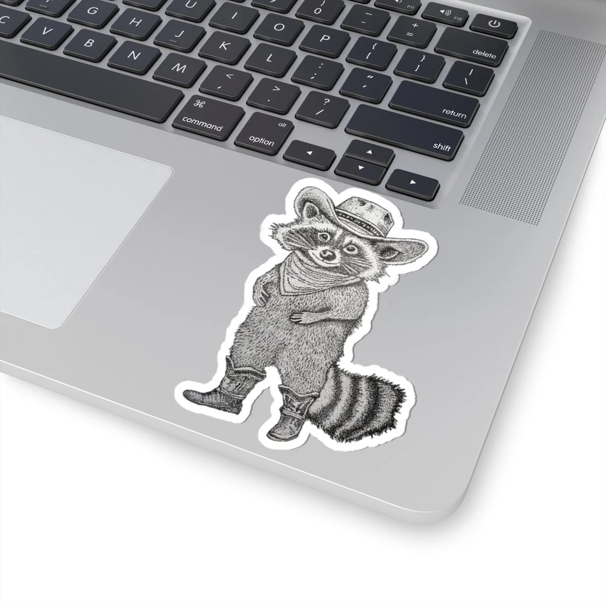Cowboy Raccoon Sticker