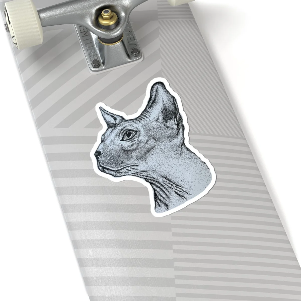 Stippled Sphinx Cat Sticker