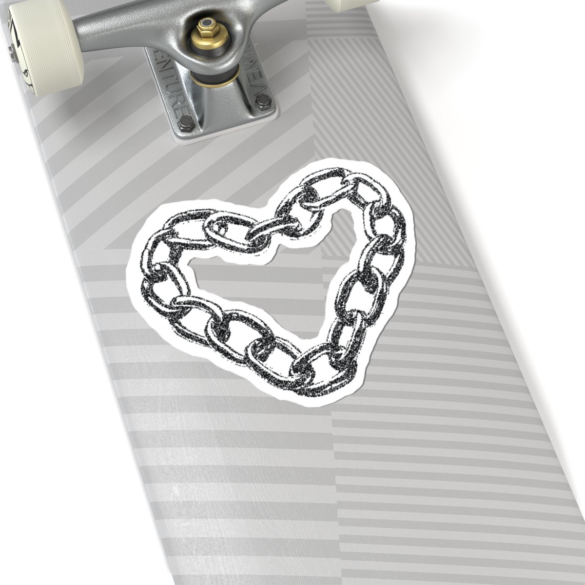 Stipple Heart Chain Sticker