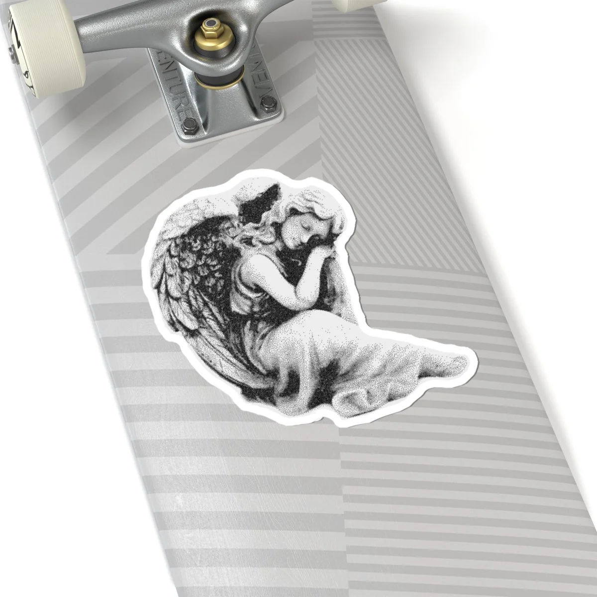 Stippled Angel Statue | Vinyl Sticker
