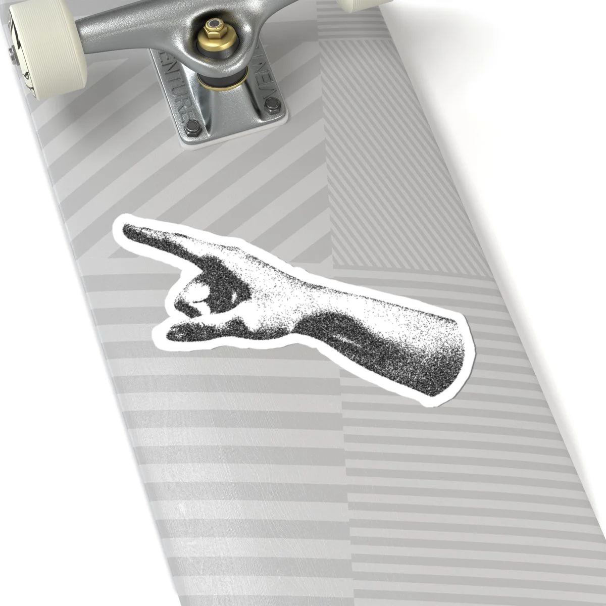 Stipple Art Point Hand Gesture | Vinyl Sticker