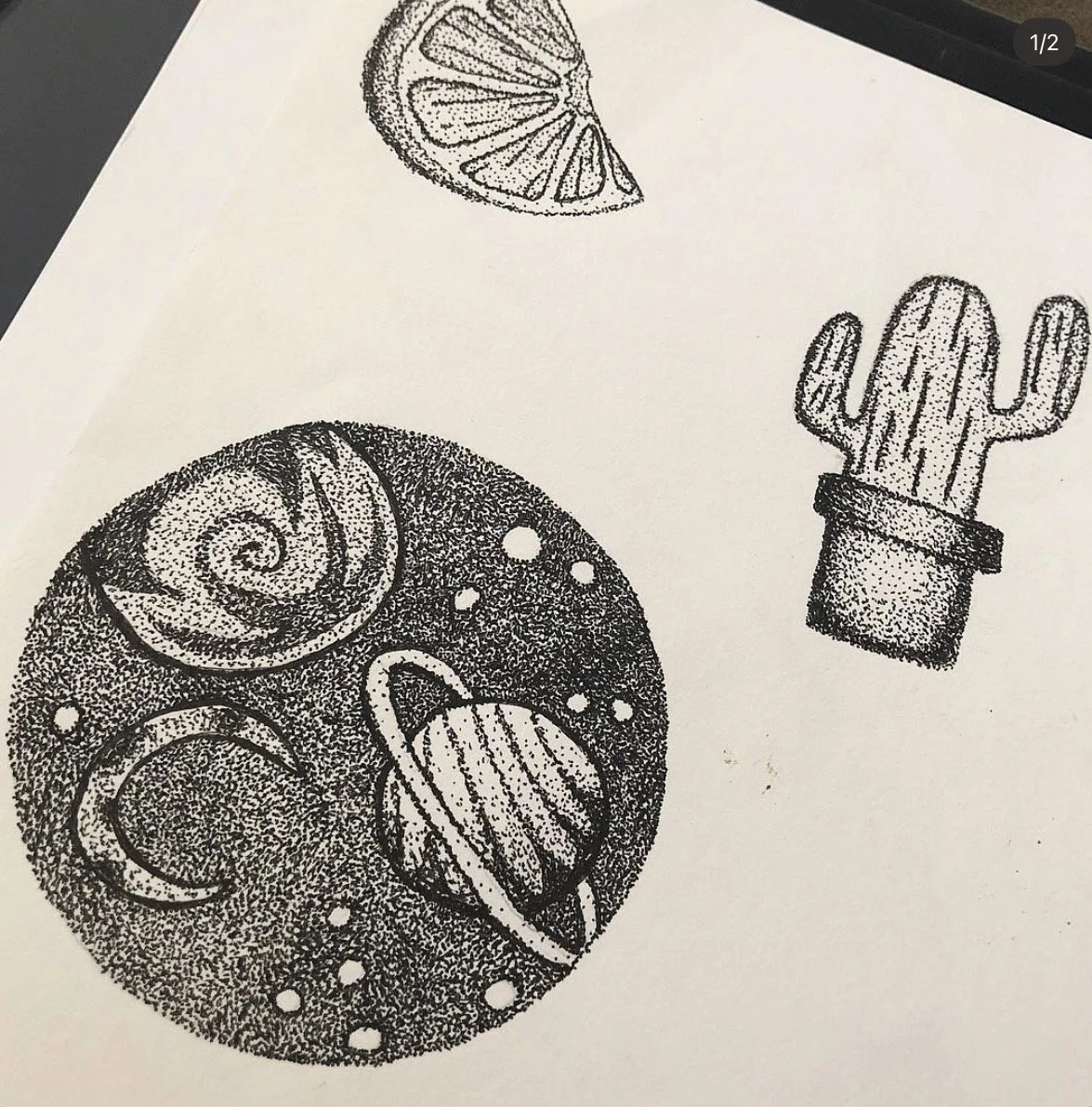 Experimenting with small-scale graphics and layout.
