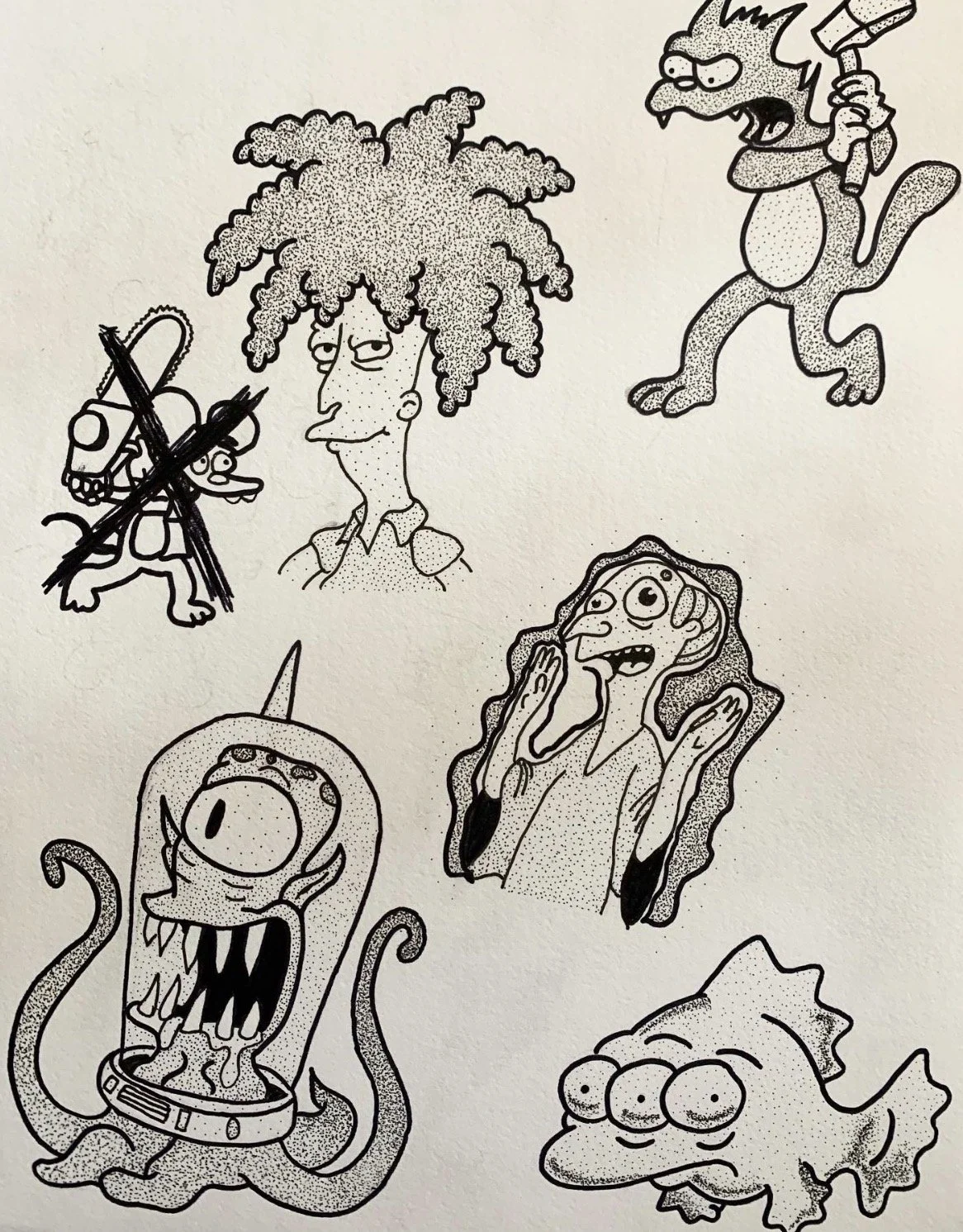 Reimagining Springfield’s most iconic citizens with an edgy, graphic twist.