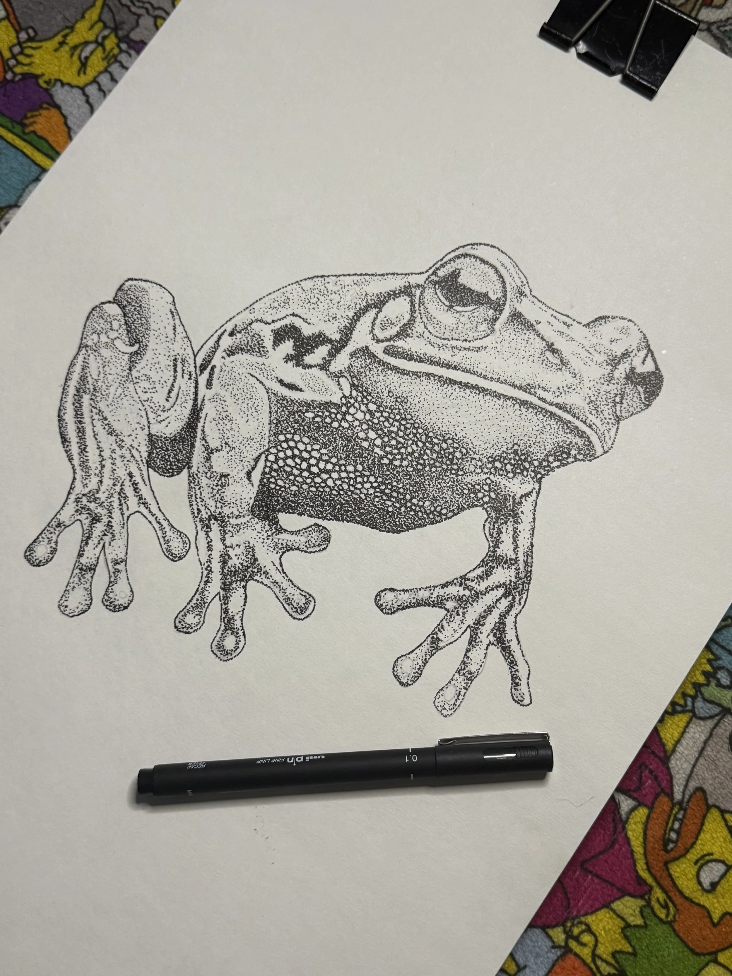 Capturing the fluid sheen of amphibians.