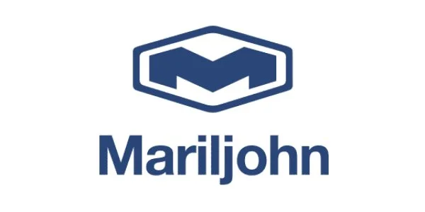Logo of Mariljohn with a stylized 'M' inside a hexagon above the company name.