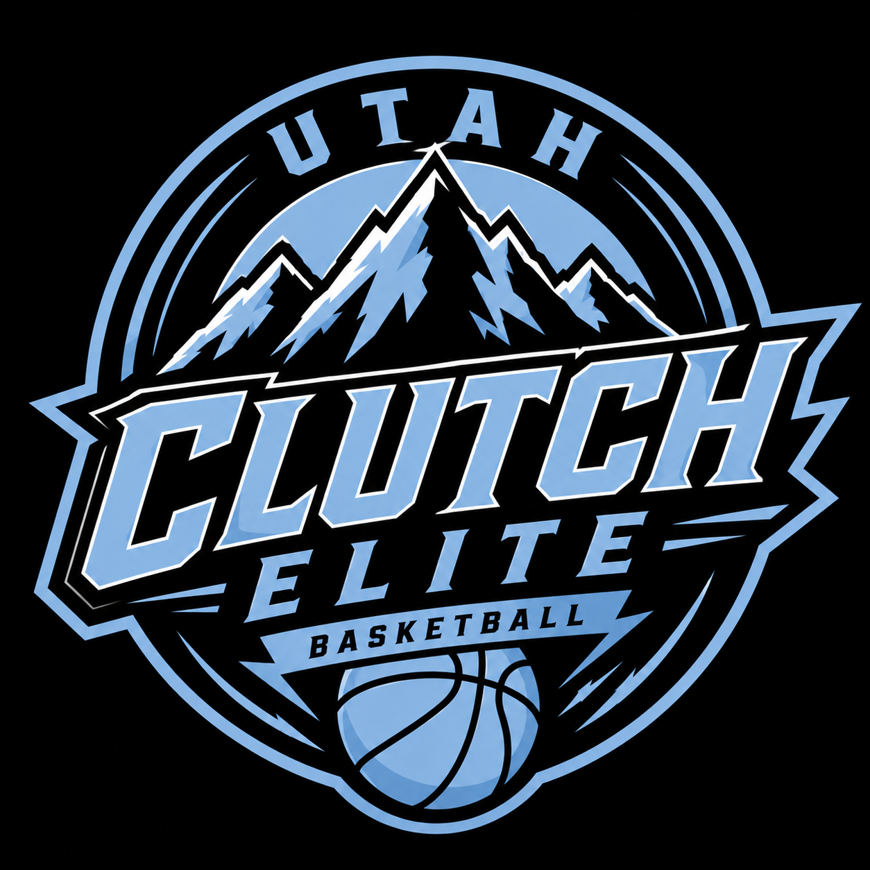 Utah Clutch Elite basketball club logo