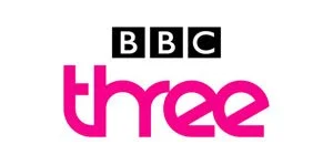 BBC Three logo with black and pink text