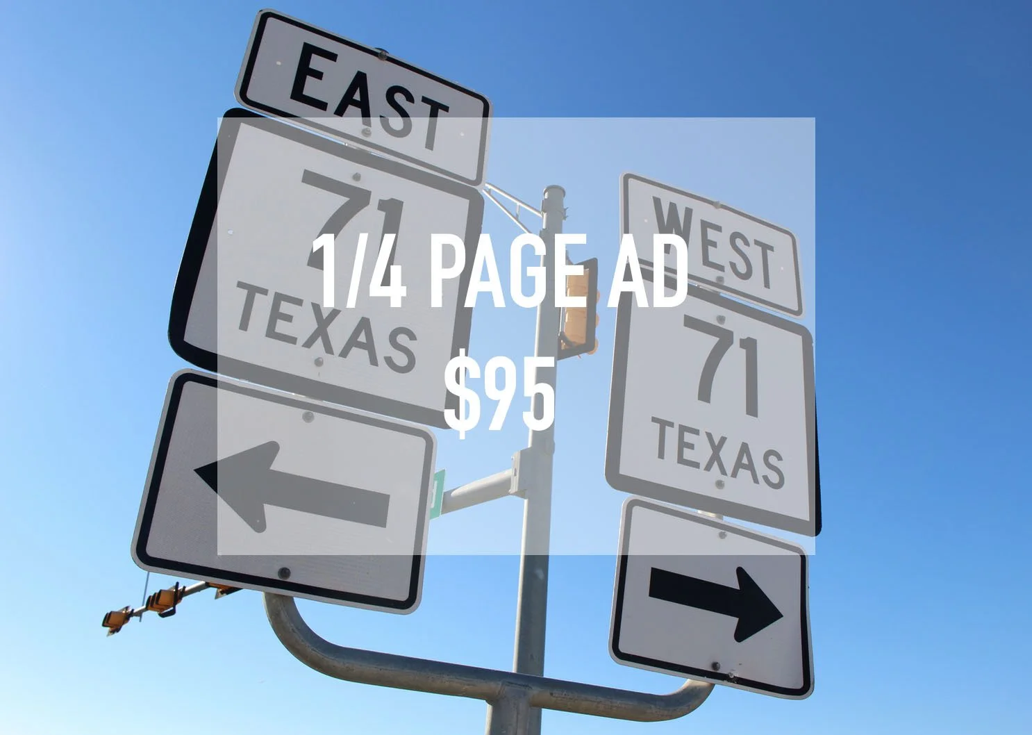 1/4 Page Advertisement