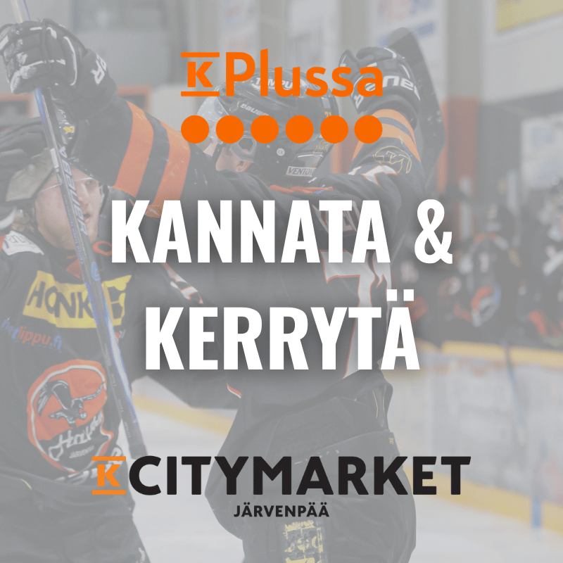 Haukat edustus ja K-Citymarket Järvenpää jatkavat yhteistyötään Kannata ja Kerrytä -ohjelman muodossa