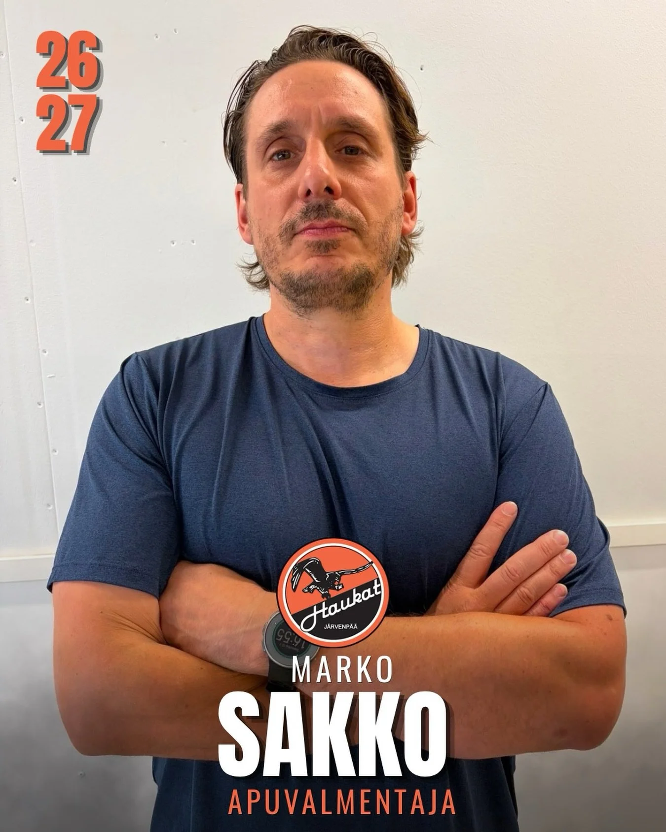 Haukkojen apuvalmentajaksi Marko Sakko. 👊🏽

Sakko toimi apuvalmentajana viime kauden KJT Haukat U11 joukkueessa ja kauden 2024-2025 Kuuluvaisen aisaparina U18 joukkueessa. 

Pelaajauransa Sakko on aloittanut KJT:ssa. Haukkapaidassa h&auml;n on pela