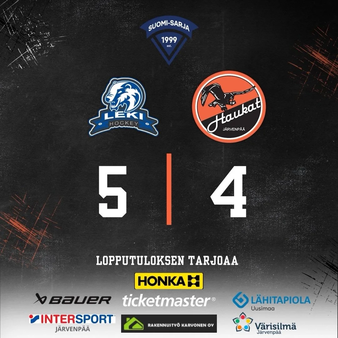 LeKi voittaa t&auml;n&auml;&auml;n, huomenna revanssi!

#haukat #suomisarja