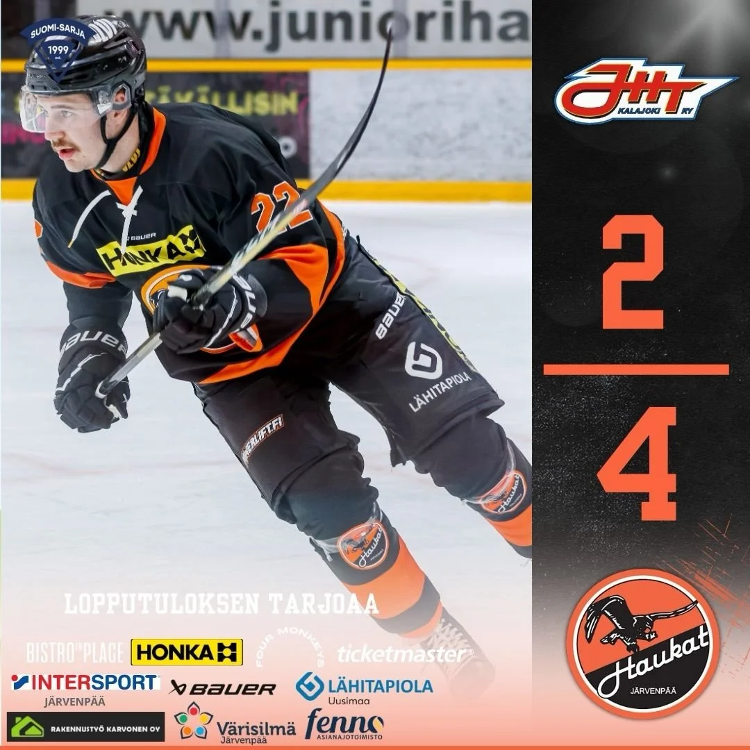 Pisteet matkaavat J&auml;rvenp&auml;&auml;h&auml;n!

Huomenna jatketaan 💪

#haukat #suomisarja