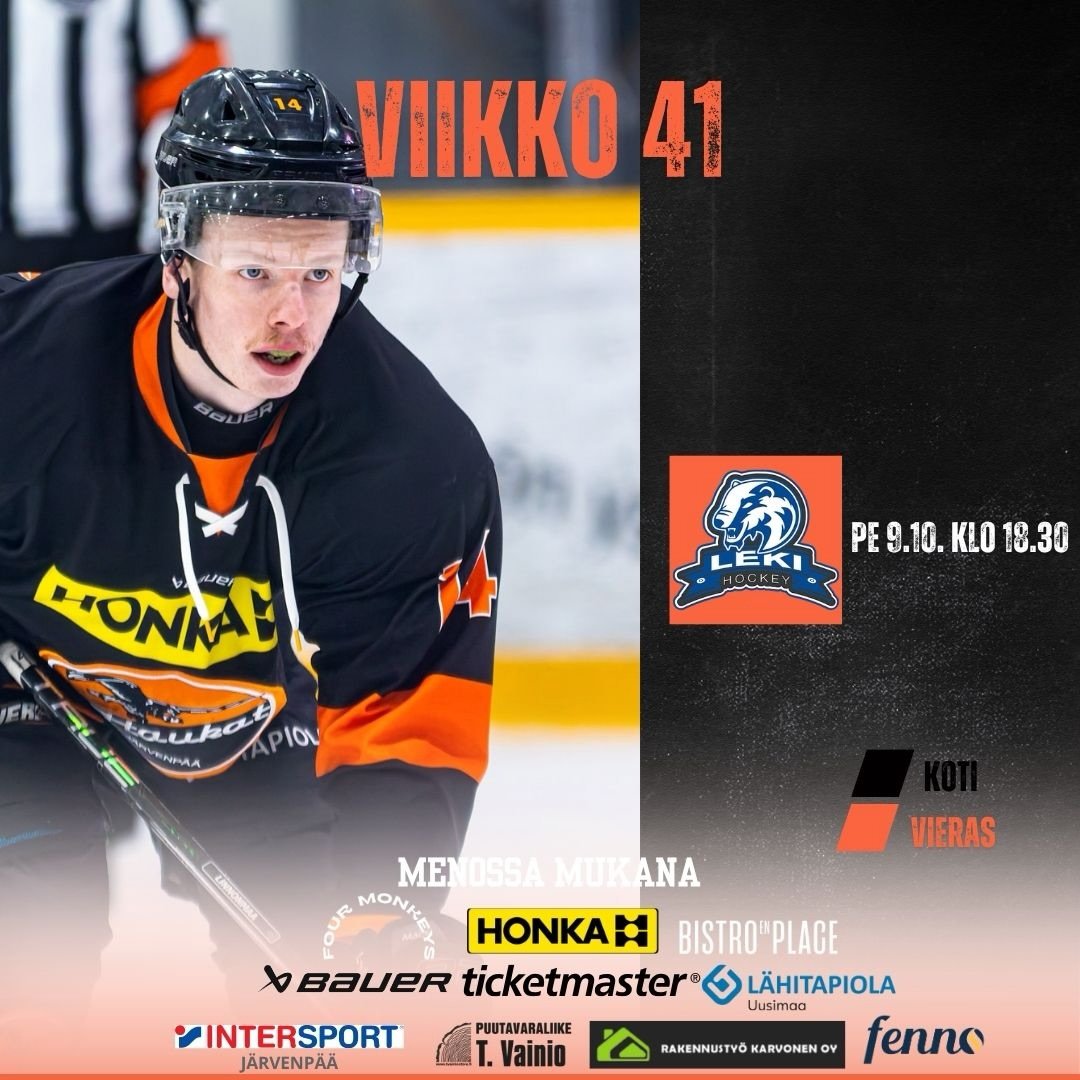 Viikon ainokainen perjantaina Lemp&auml;&auml;l&auml;ss&auml;! 

#haukat #suomisarja