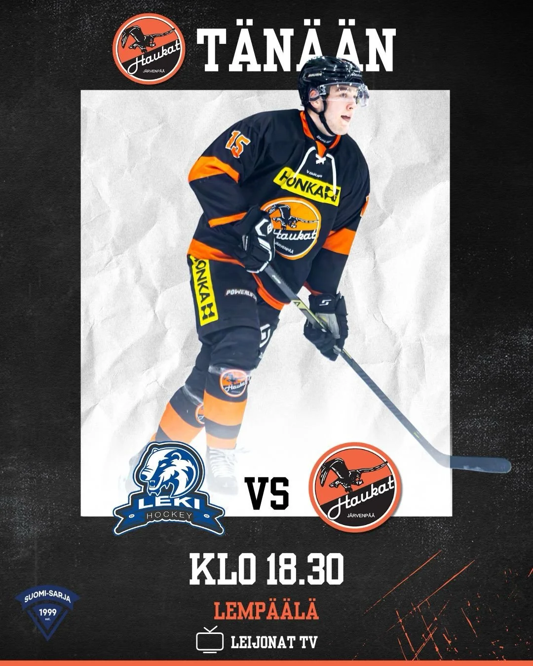 Haukat t&auml;n&auml;&auml;n! 💪 

#haukat #suomisarja