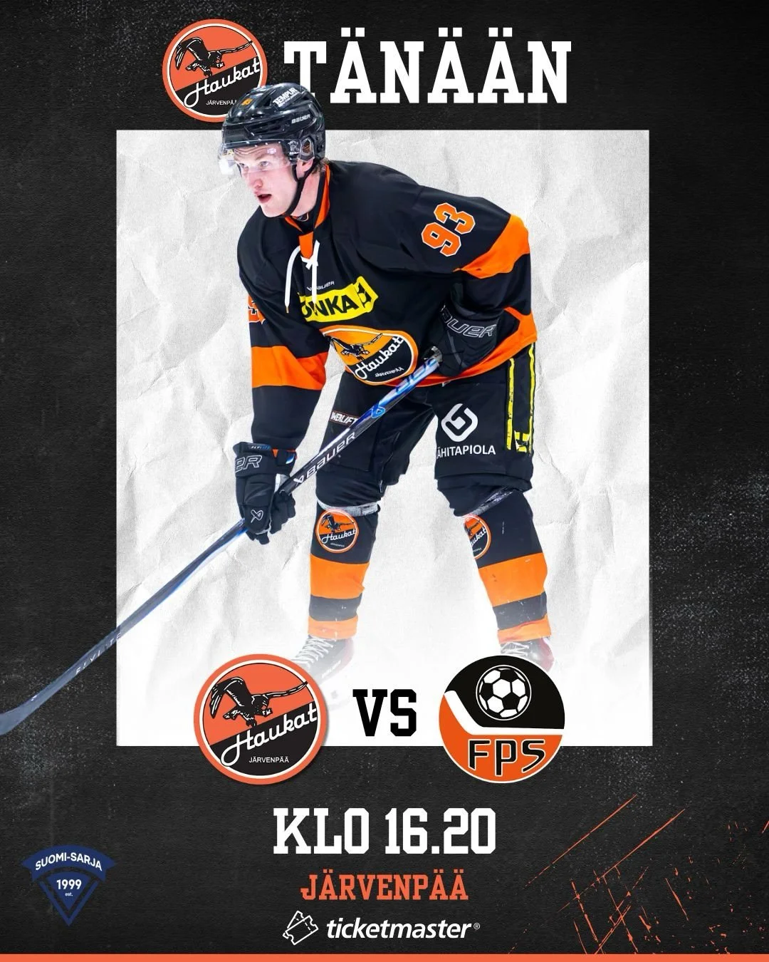 Rosteri t&auml;n&auml;&auml;n 👉🏽 

#haukat #suomisarja