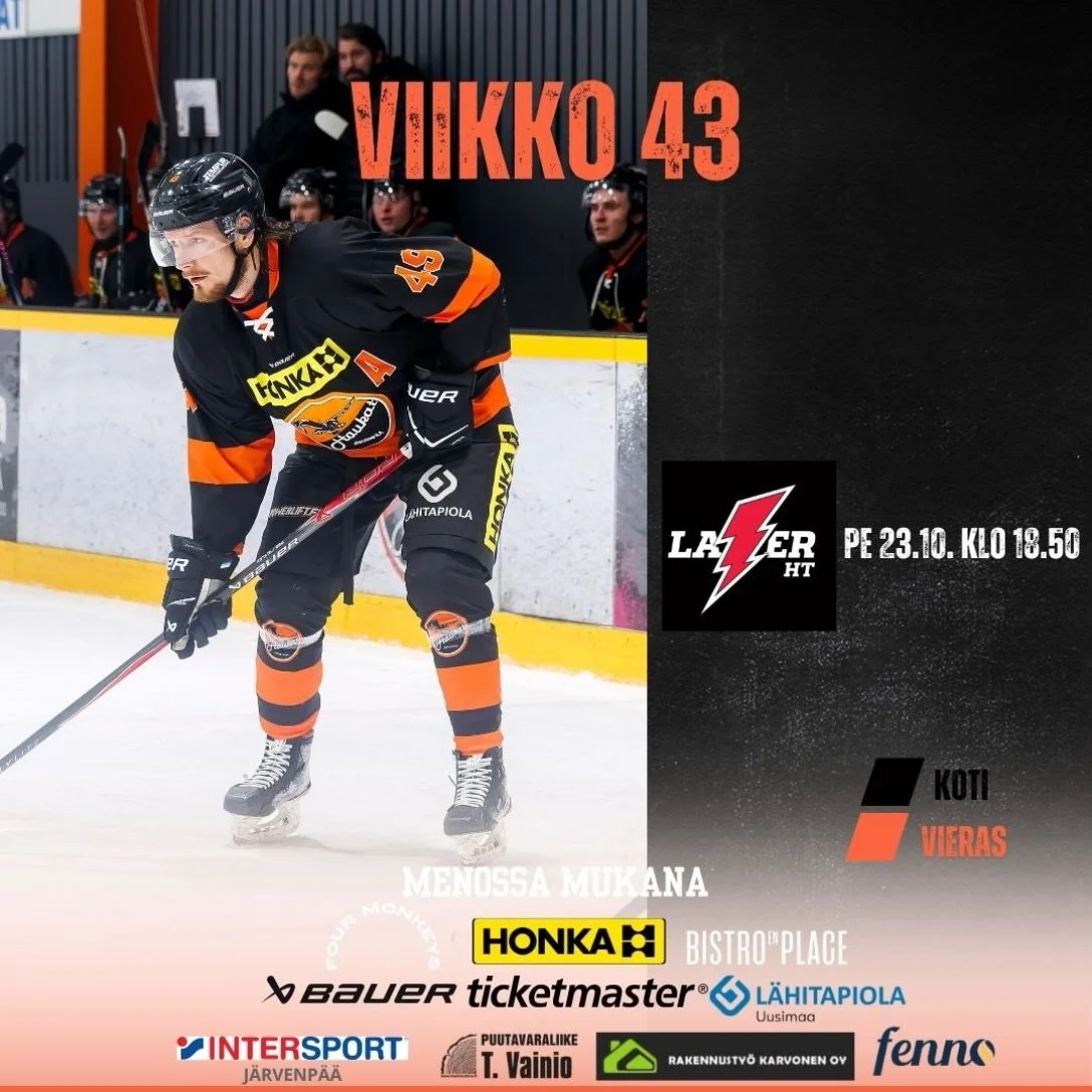 Viikon ainokainen perjantaina J&auml;rvenp&auml;&auml;ss&auml;. 🏒 

#haukat #suomisarja