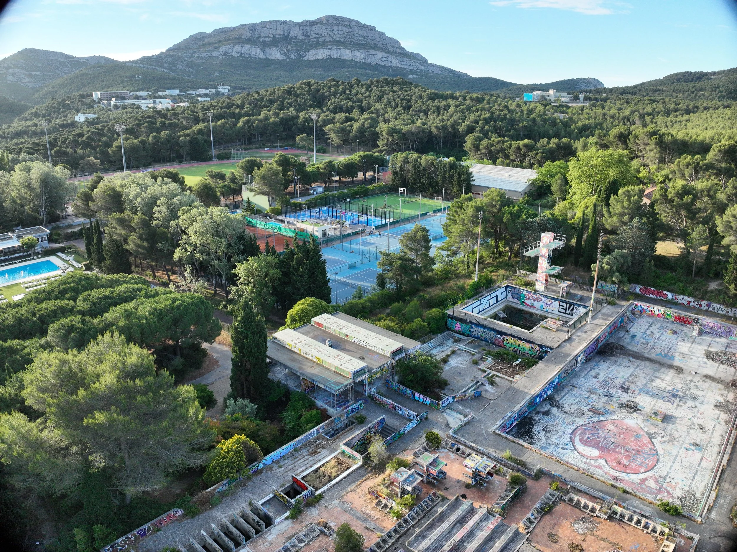 Vue aérienne Luminy Marseille