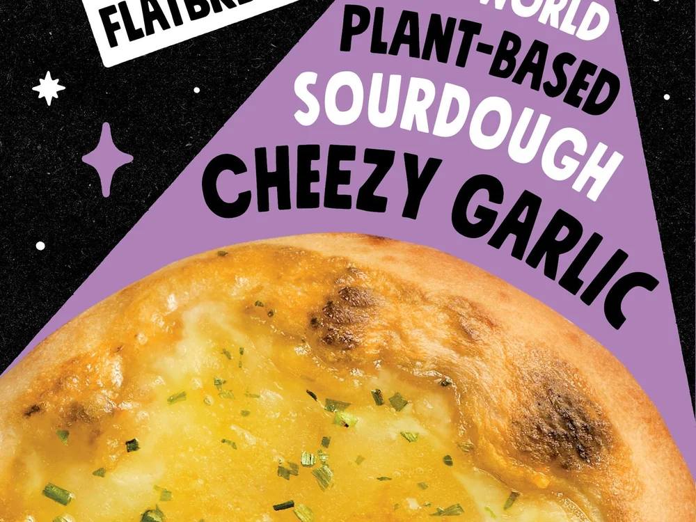 One Planet Pizza cheezy garlic flatbread